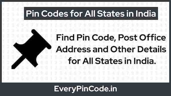 Every Pin Code India - Find Pin Code, Post Office Address and Other Details for All States in India